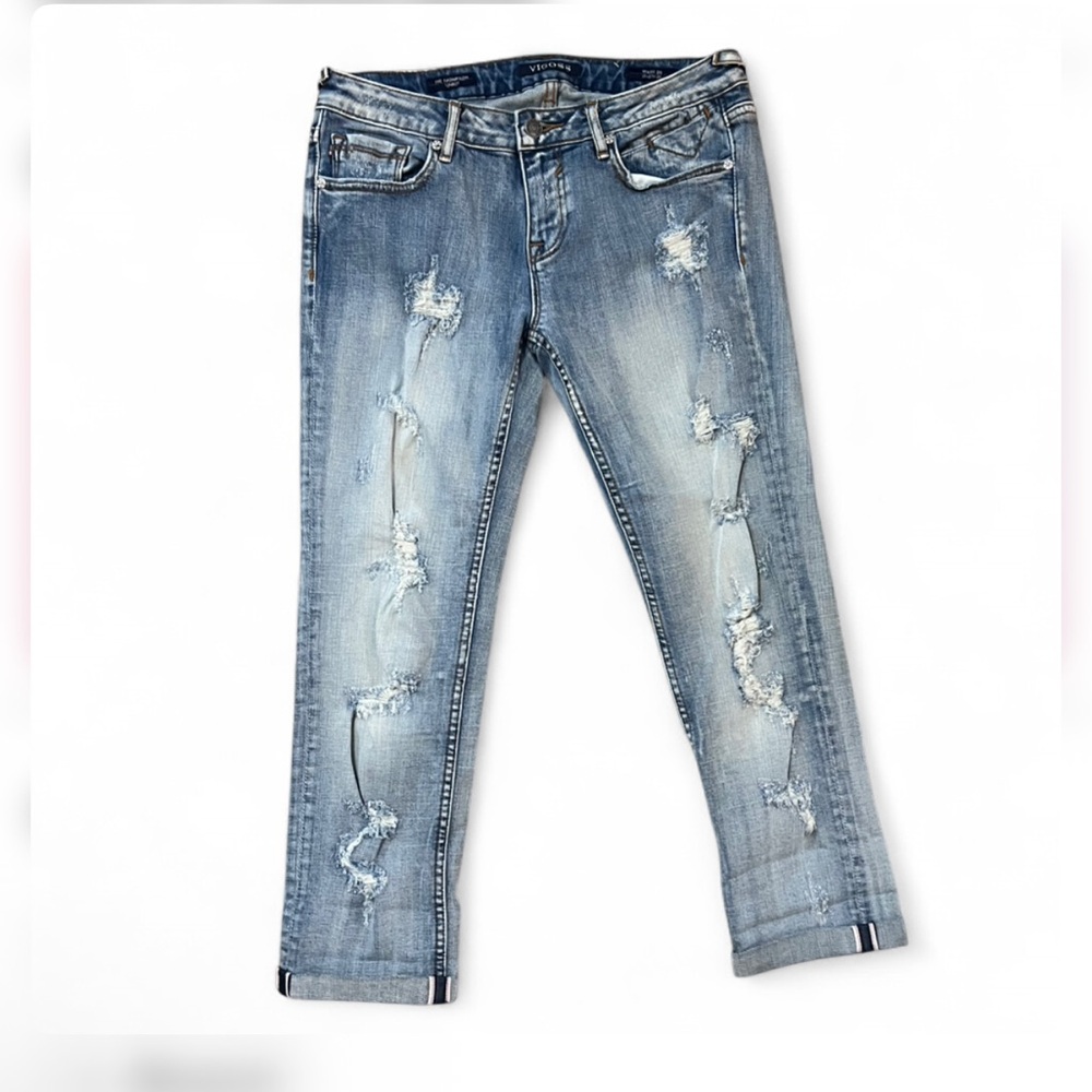 Vigoss The Thompson Tomboy Distressed Boyfriend Jeans 28/25